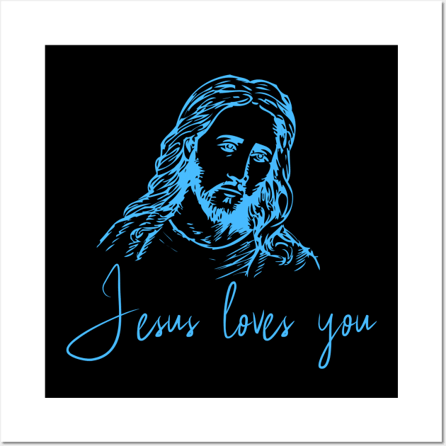 jesus loves you Wall Art by FromBerlinGift